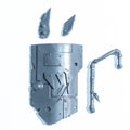 Warhammer 40K Orks Ork Mek Gun Armour Panel B Bits Bitz