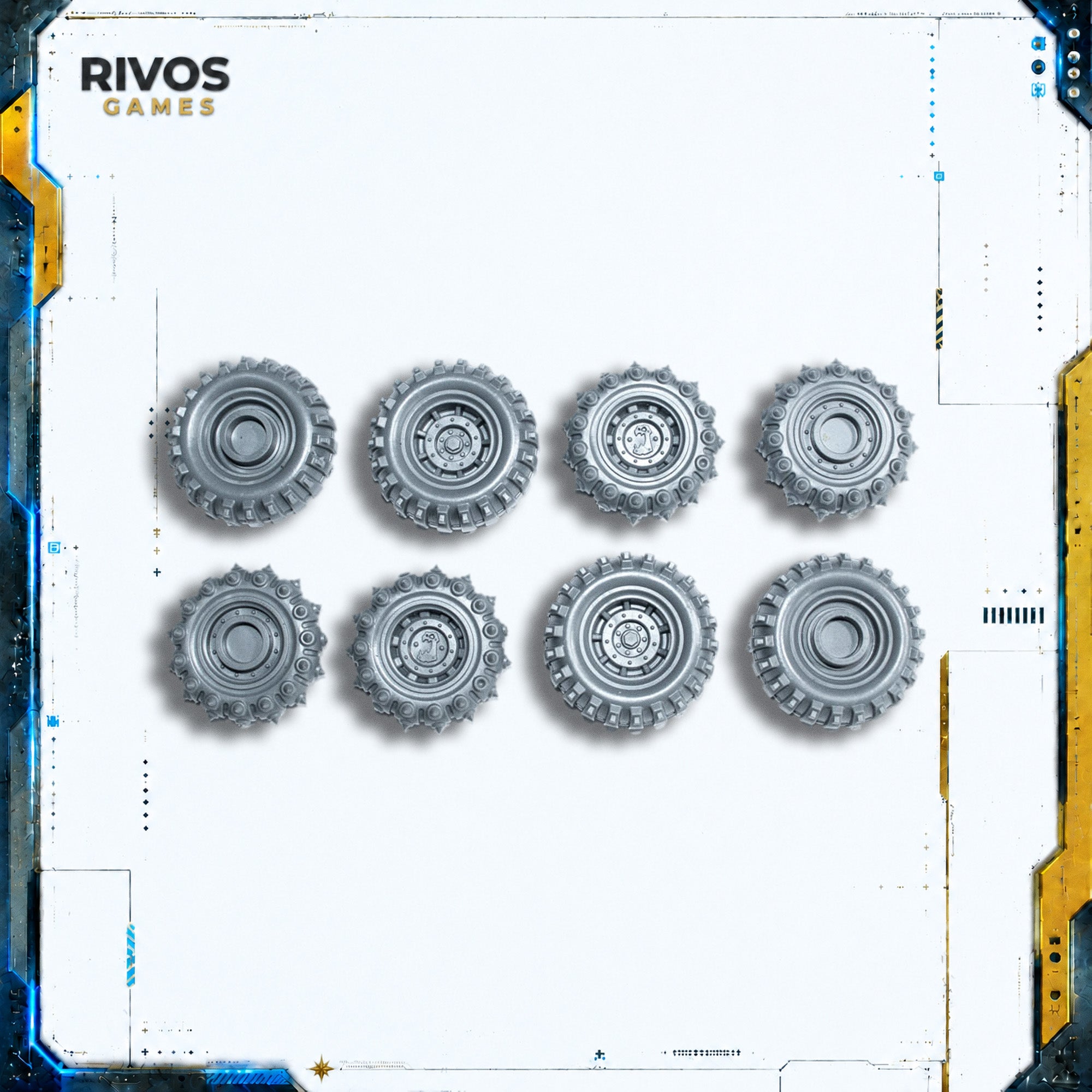 Warhammer 40K Orks Ork Boomdakka Snazzwagon Wheels - Bits (Bitz)