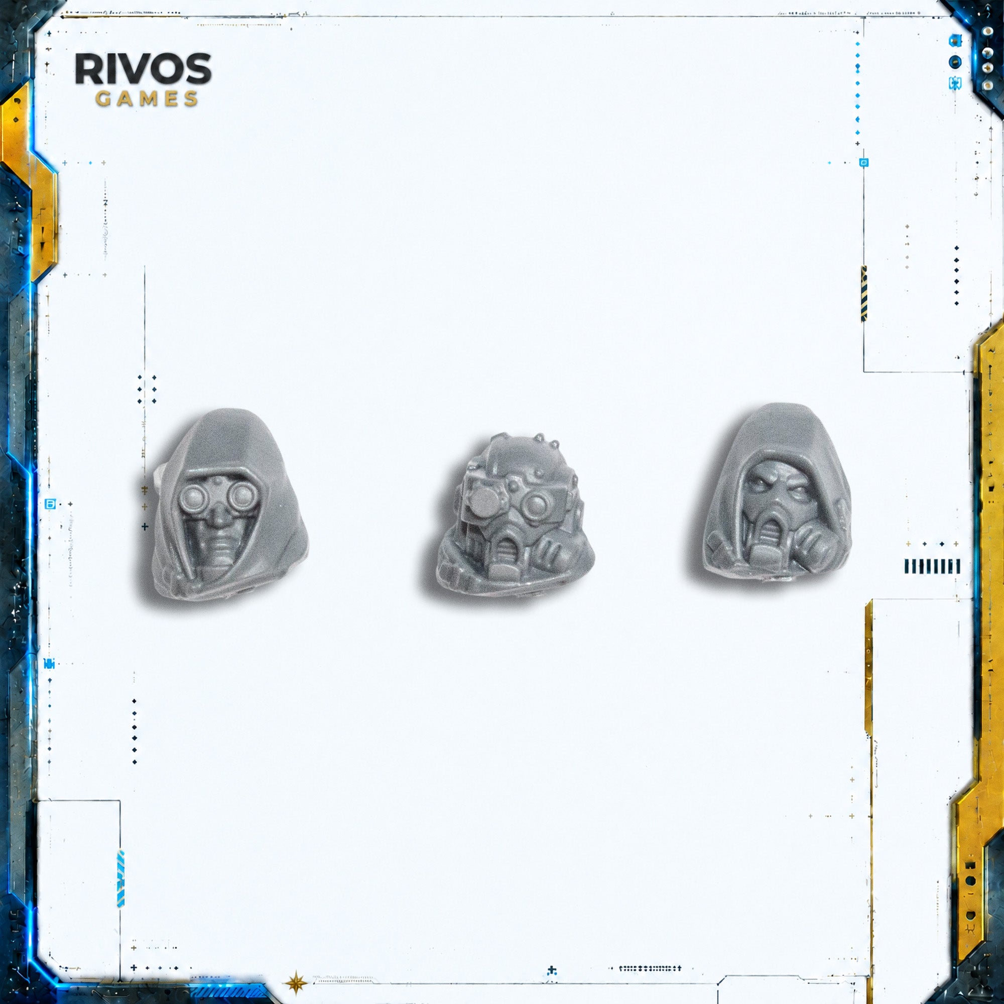 Warhammer 40K Space Marines Eliminators Heads B - Bits (Bitz)