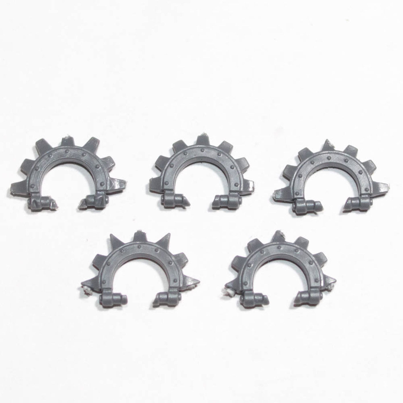 Adeptus Mechanicus Electro Priests Head Crests x 5 A - Warhammer - Conversion Part