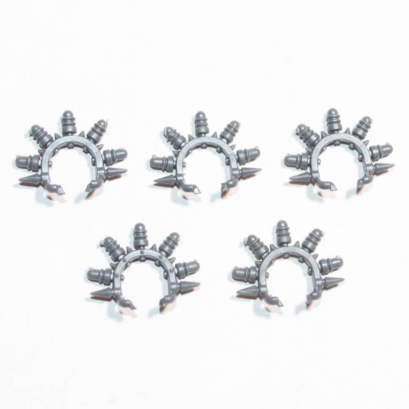 Adeptus Mechanicus Electro Priests Head Crests x 5 B - Warhammer - Conversion Part