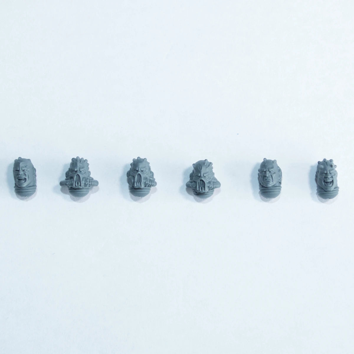 Warhammer 40K Chaos Space Marines Khorne Berzerkers Heads x 6 B Bits Bitz