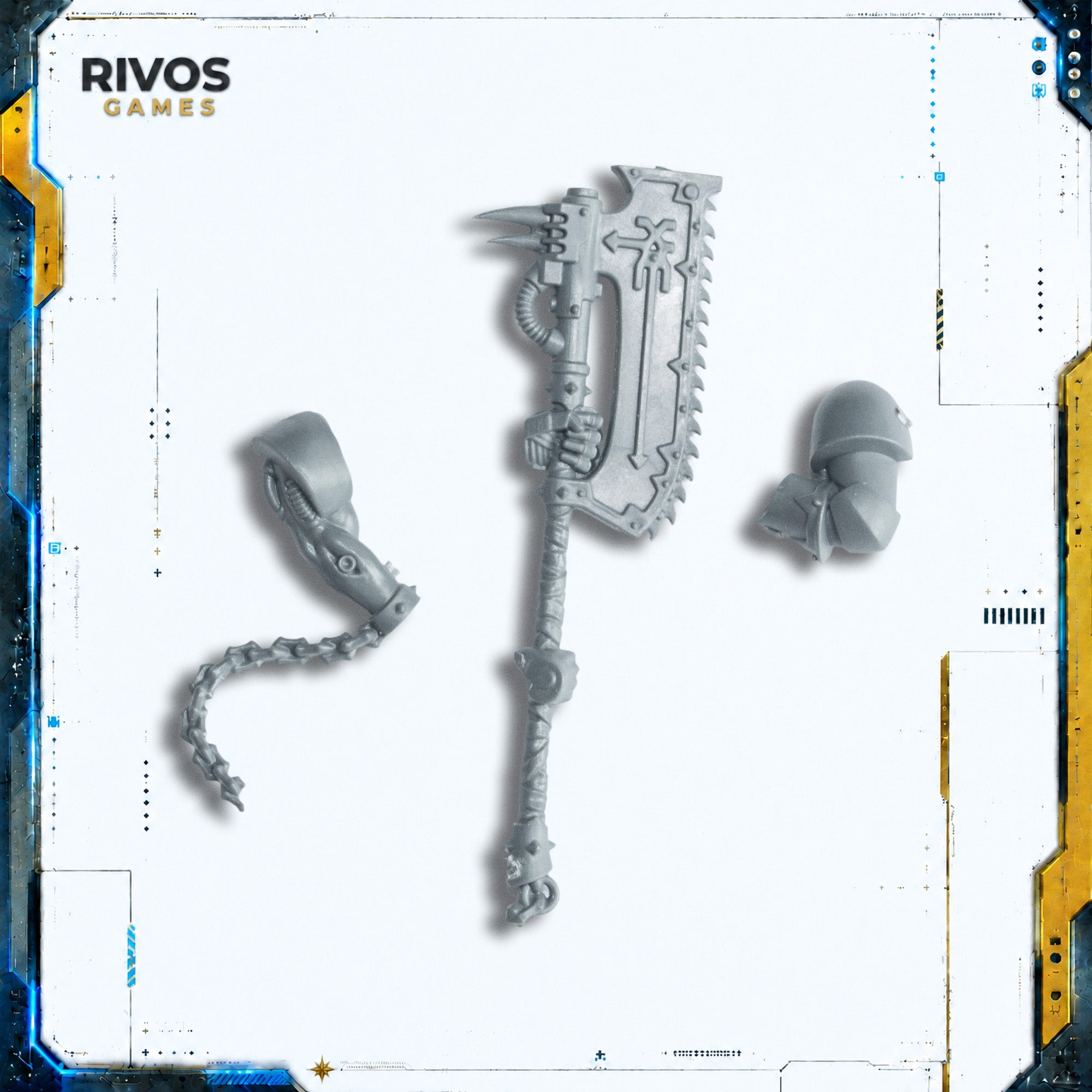 Warhammer 40K Chaos Space Marines Khorne Berzerkers Eviscerator Axe - Bits (Bitz)