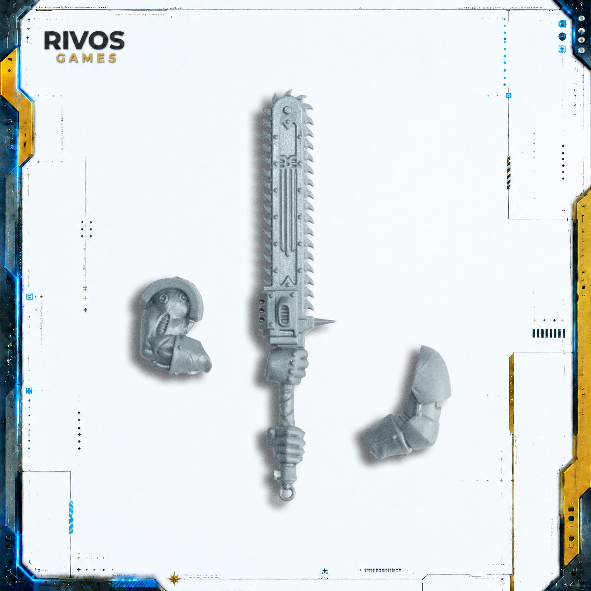 Warhammer 40K Chaos Space Marines Khorne Berzerkers Eviscerator Sword - Bits (Bitz)