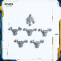 Warhammer 40K Chaos Space Marines Khorne Berzerkers Backpacks x 5 A - Bits (Bitz)