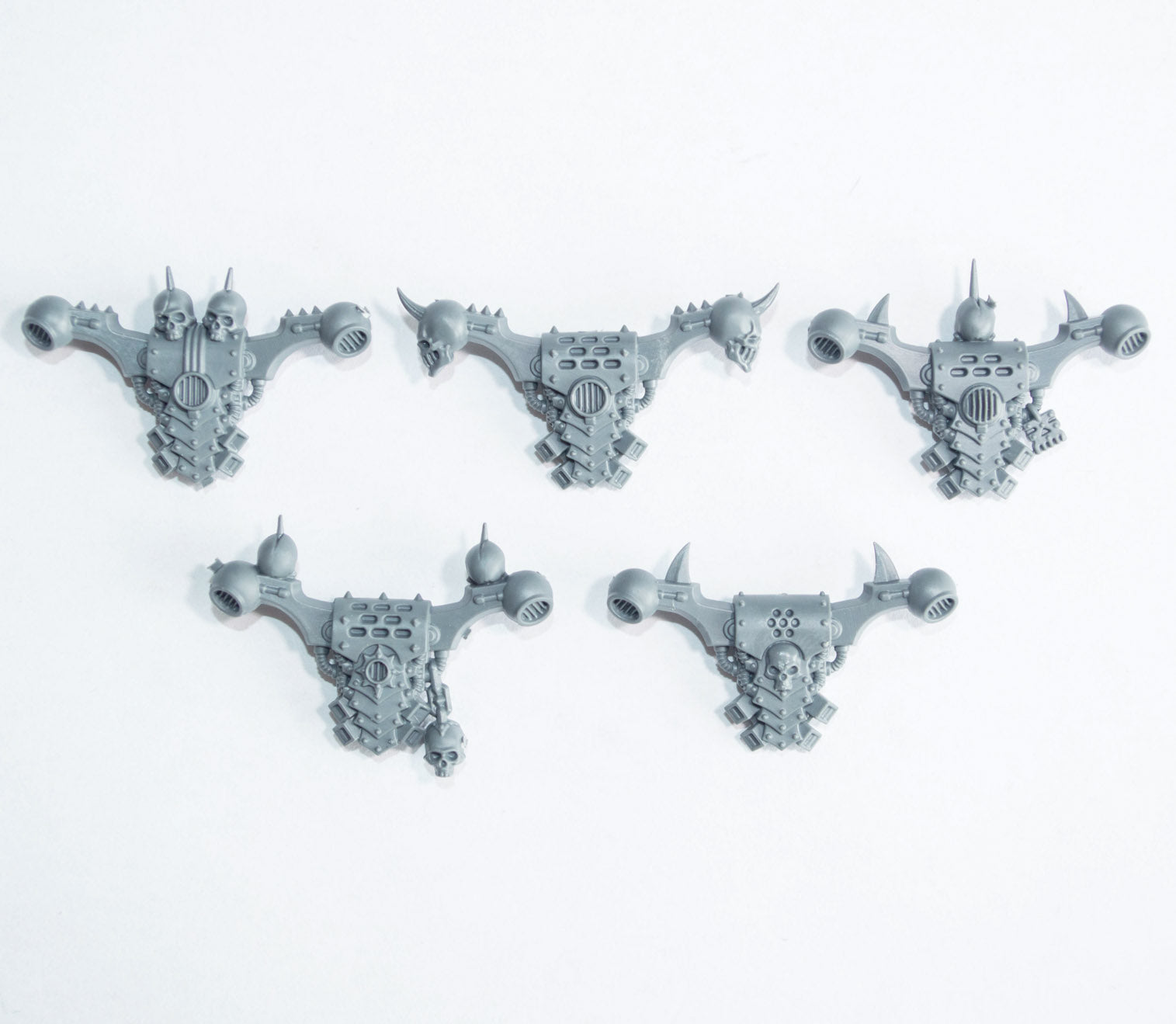 Chaos Space Marines Khorne Berzerkers Backpacks x 5 B - Space Marines - Kitbash Bit