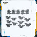 Warhammer 40K Aeldari Wraithguard Torso x 5 - Bits (Bitz)
