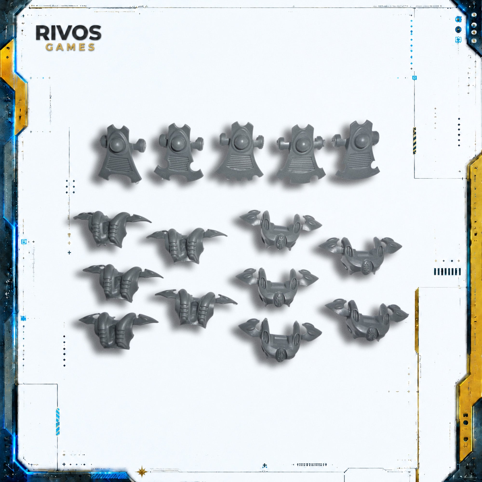 Warhammer 40K Aeldari Wraithguard Torso x 5 - Bits (Bitz)