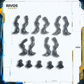 Warhammer 40K Aeldari Wraithguard Legs x 5 - Bits (Bitz)