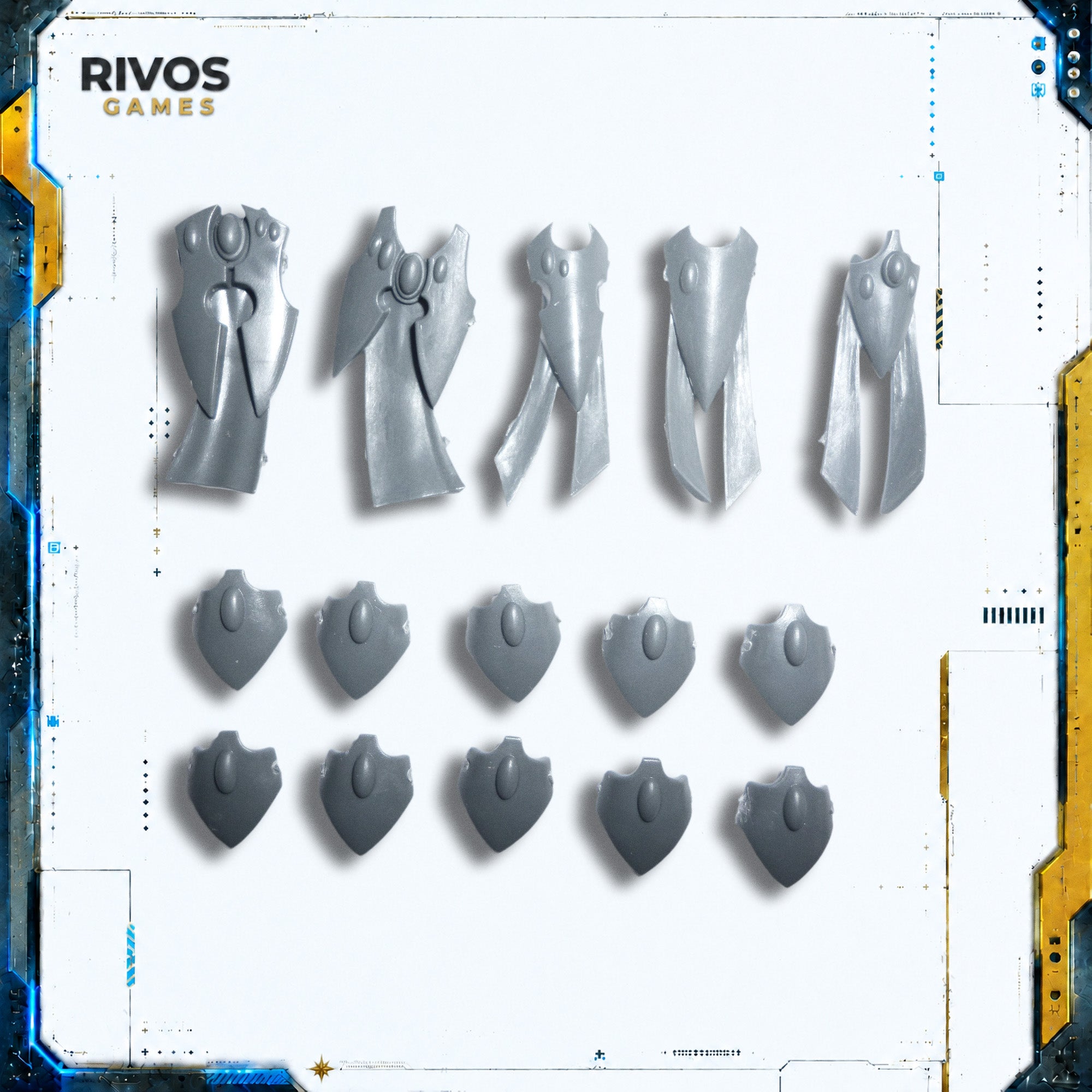 Warhammer 40K Aeldari Wraithguard Tabbards and Armour - Bits (Bitz)