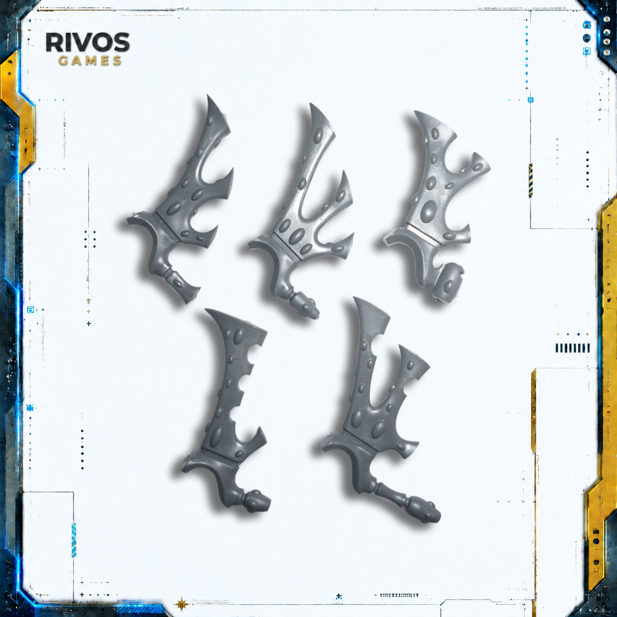 Warhammer 40K Aeldari Wraithguard Warpvane x 5 - Bits (Bitz)