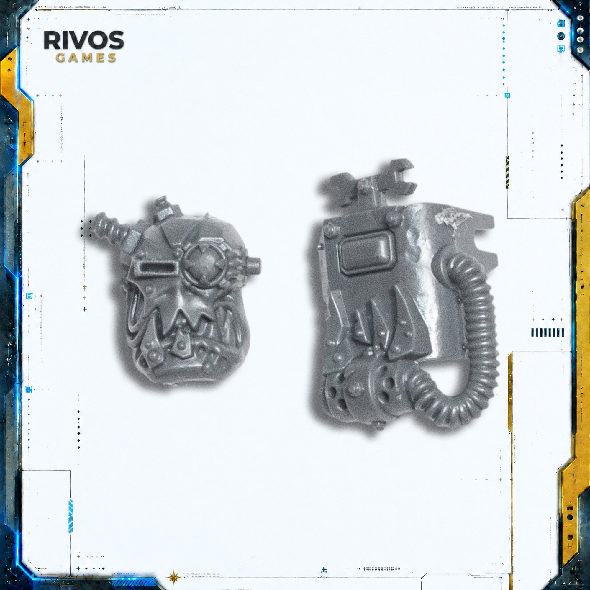 Warhammer 40K Orks Ork Meganobz Mek Head - Bits (Bitz)