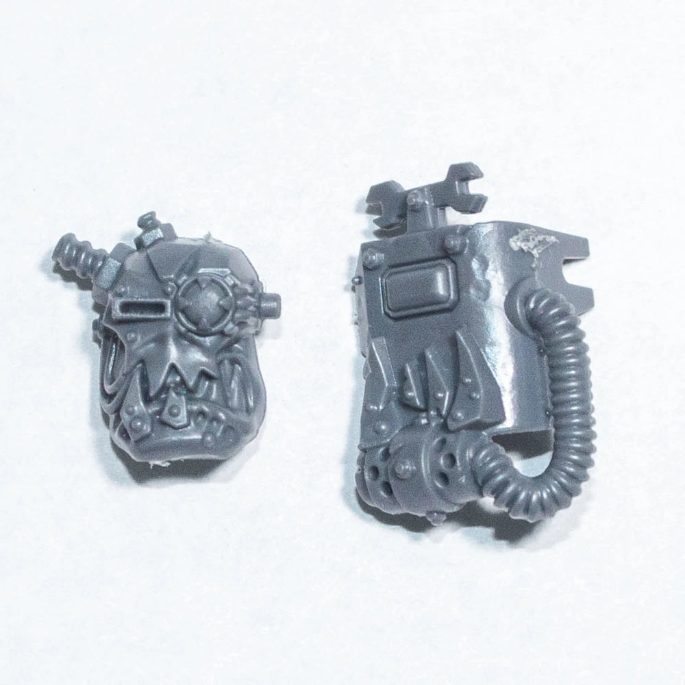 Warhammer 40K Orks Ork Meganobz Mek Head Bits Bitz