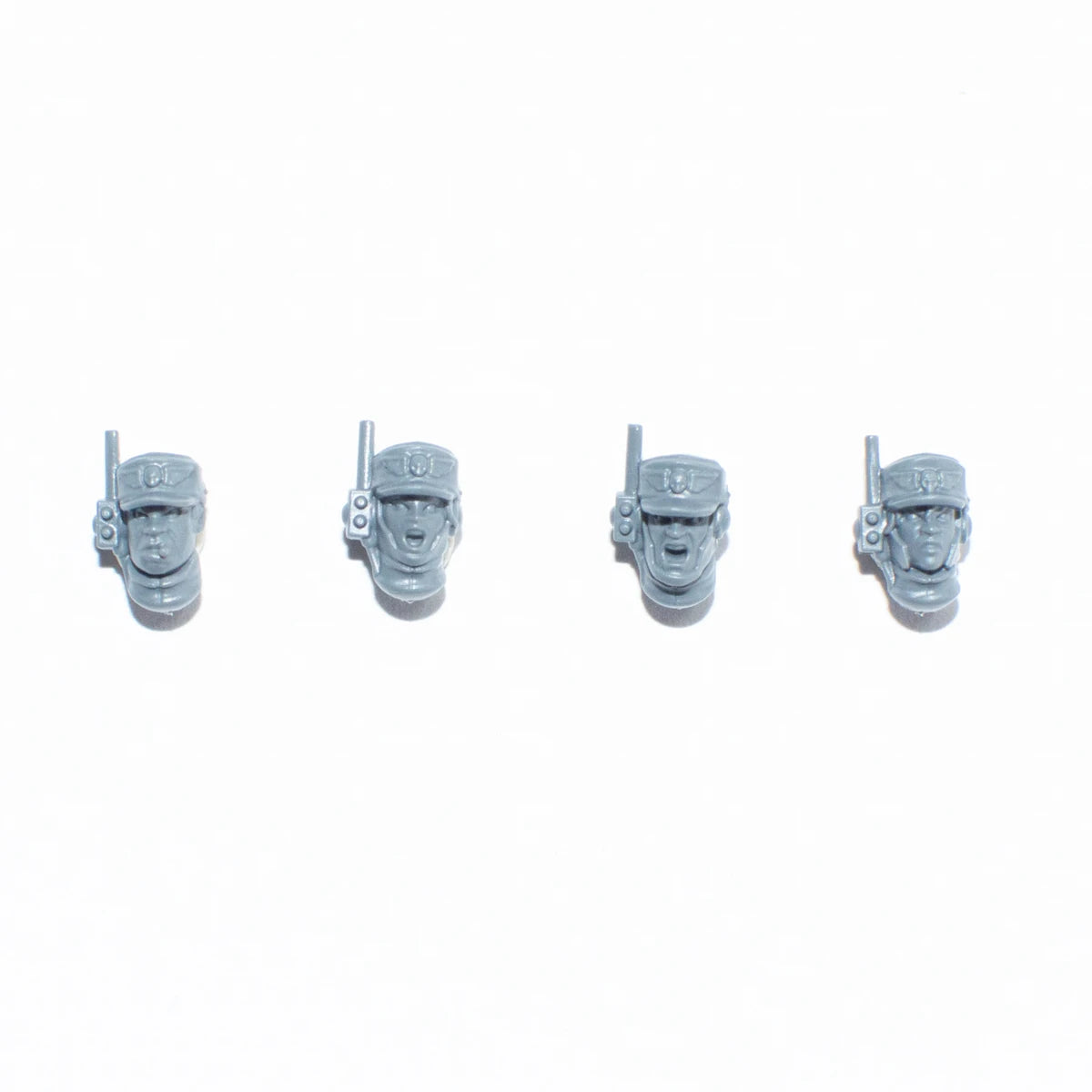 Warhammer 40K Astra Militarum Cadian Shock Troops Sergeant Heads x 4  Bits Bitz