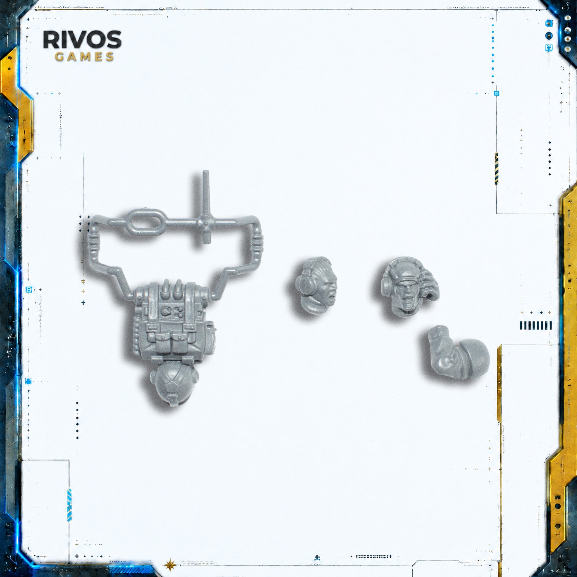 Warhammer 40K Astra Militarum Cadian Command Squad Vox - Bits (Bitz)