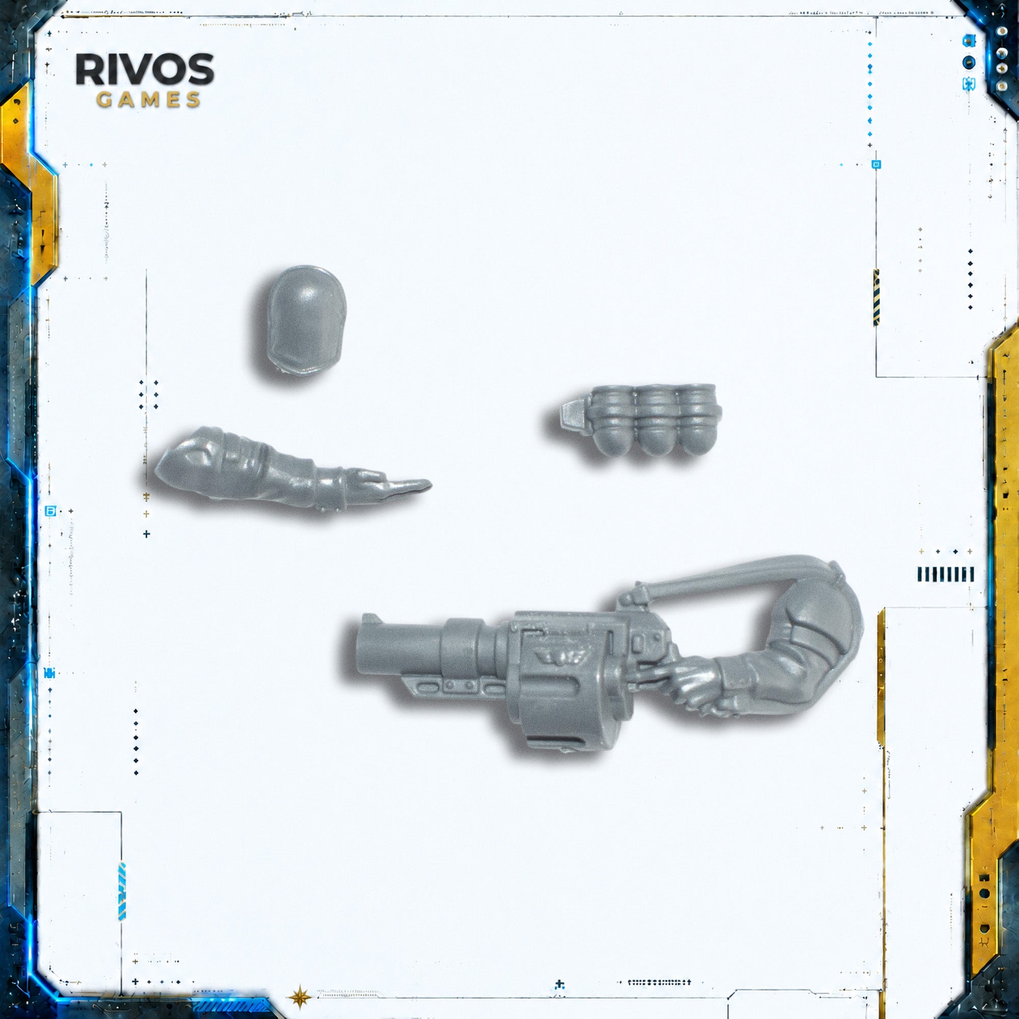 Warhammer 40K Astra Militarum Cadian Command Squad Grenade Launcher A - Bits (Bitz)