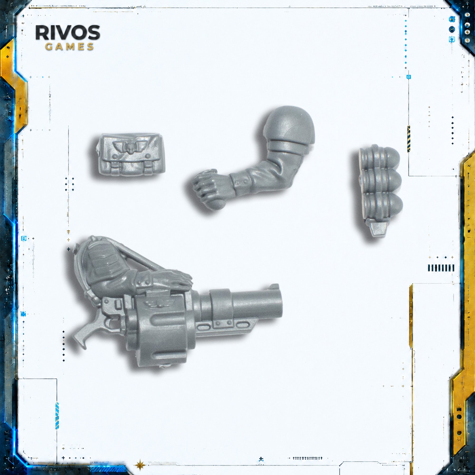 Warhammer 40K Astra Militarum Cadian Command Squad Grenade Launcher B - Bits (Bitz)