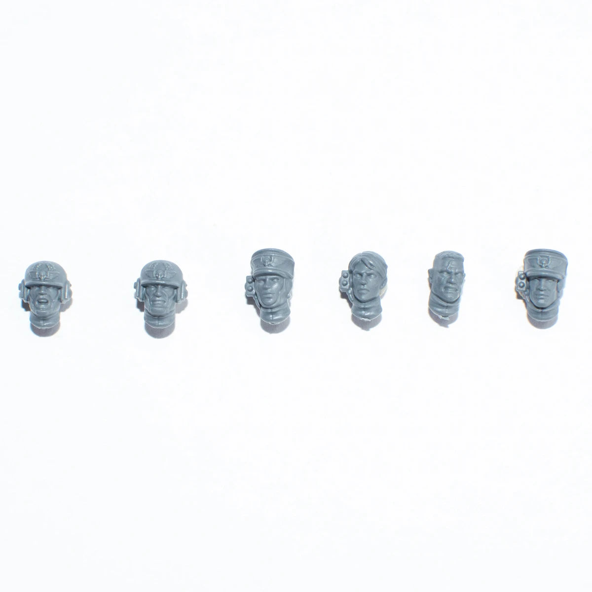 Warhammer 40K Astra Militarum Cadian Command Commander Heads x 6 Bits Bitz