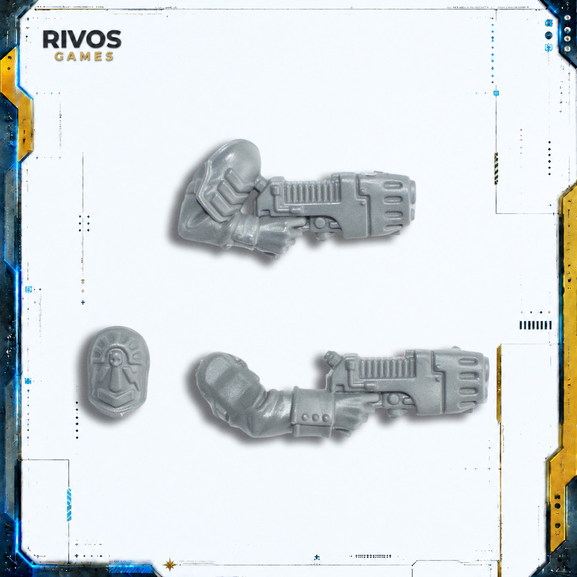 Warhammer 40K Astra Militarum Cadian Command Squad Plasma Pistol x 2 - Bits (Bitz)
