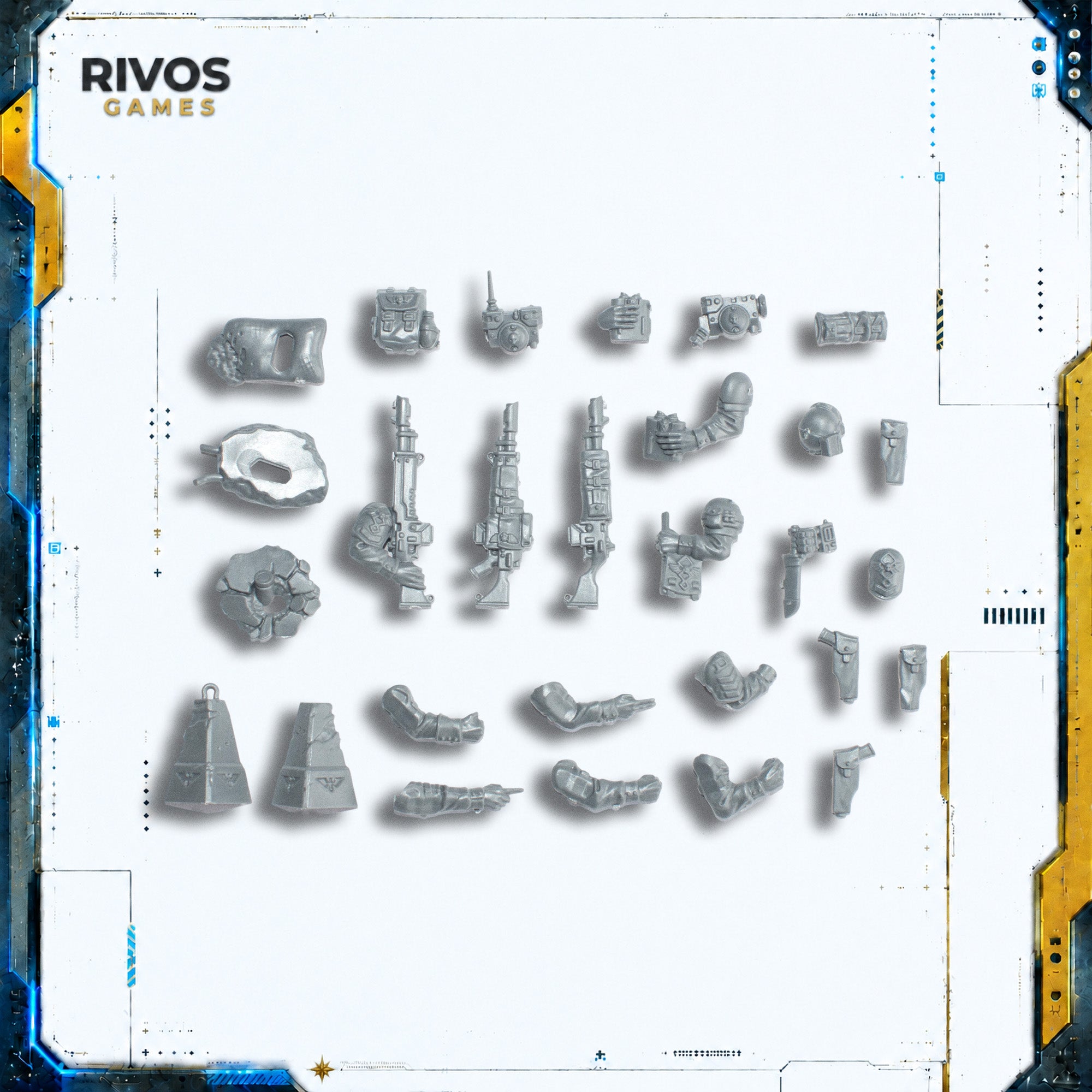 Warhammer 40K Astra Militarum Cadian Command Squad Accessories - Bits (Bitz)