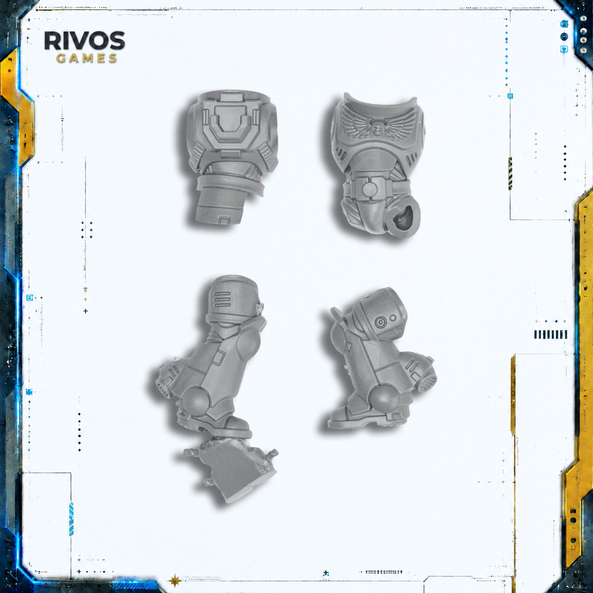 Warhammer 40K Space Marines Jump Pack Intercessors Legs and Torso C - Bits (Bitz)