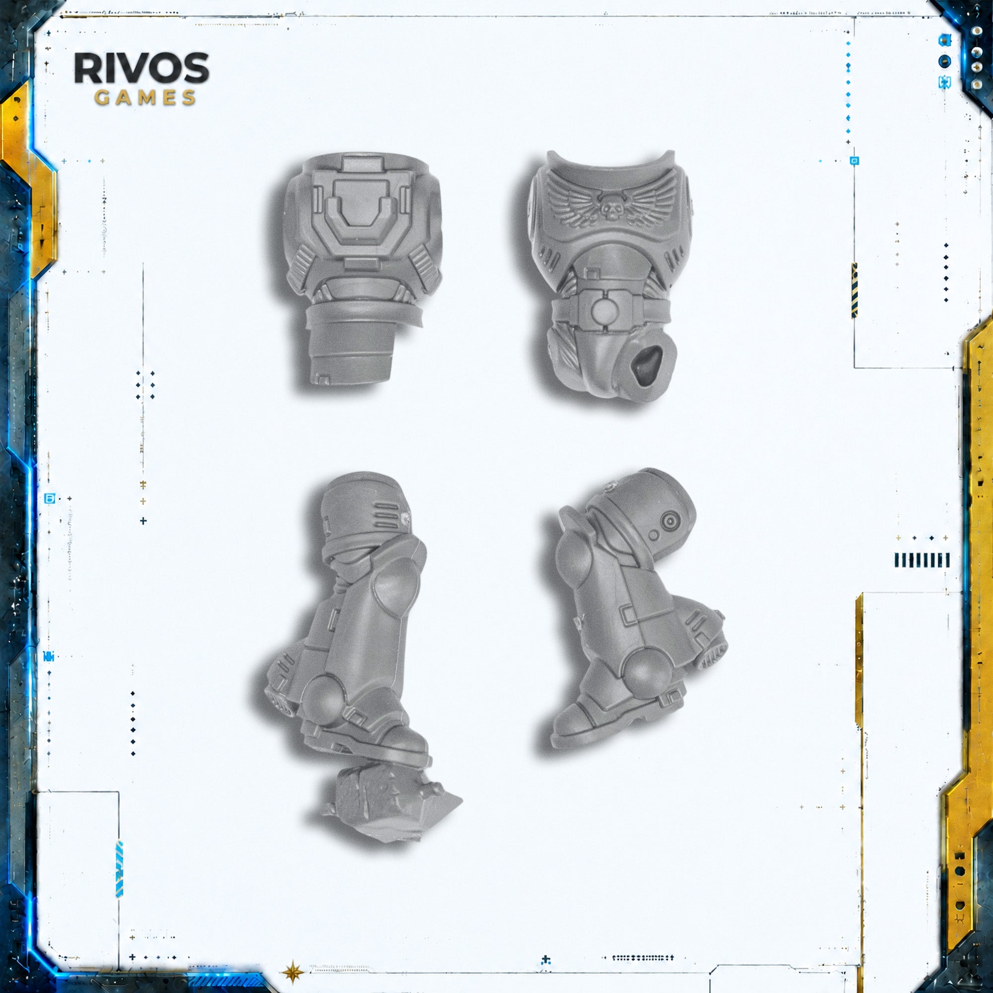 Warhammer 40K Space Marines Jump Pack Intercessors Legs and Torso D - Bits (Bitz)