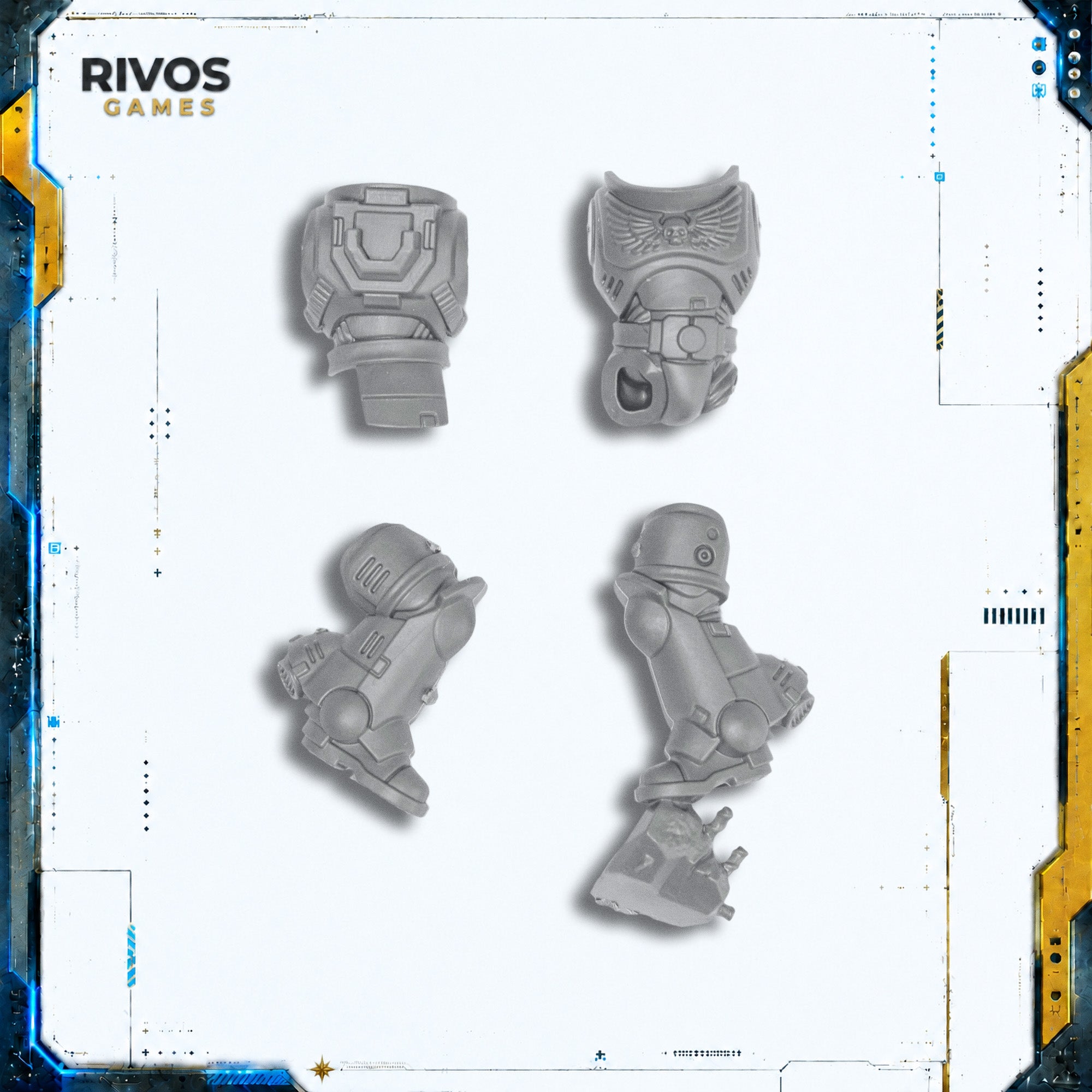 Warhammer 40K Space Marines Jump Pack Intercessors Legs and Torso E - Bits (Bitz)