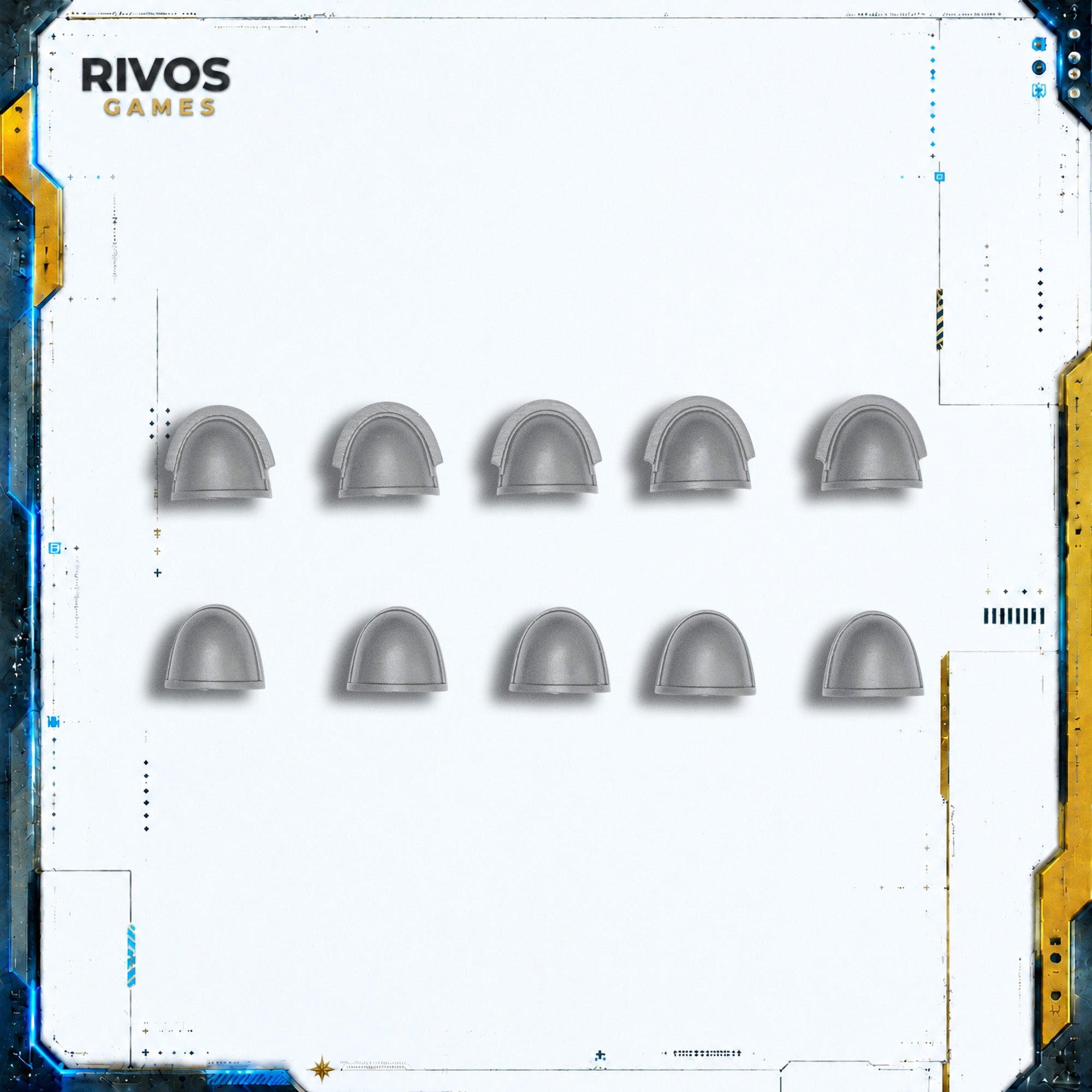 Warhammer 40K Space Marines Jump Pack Intercessors Shoulder Pads x 10 - Bits (Bitz)