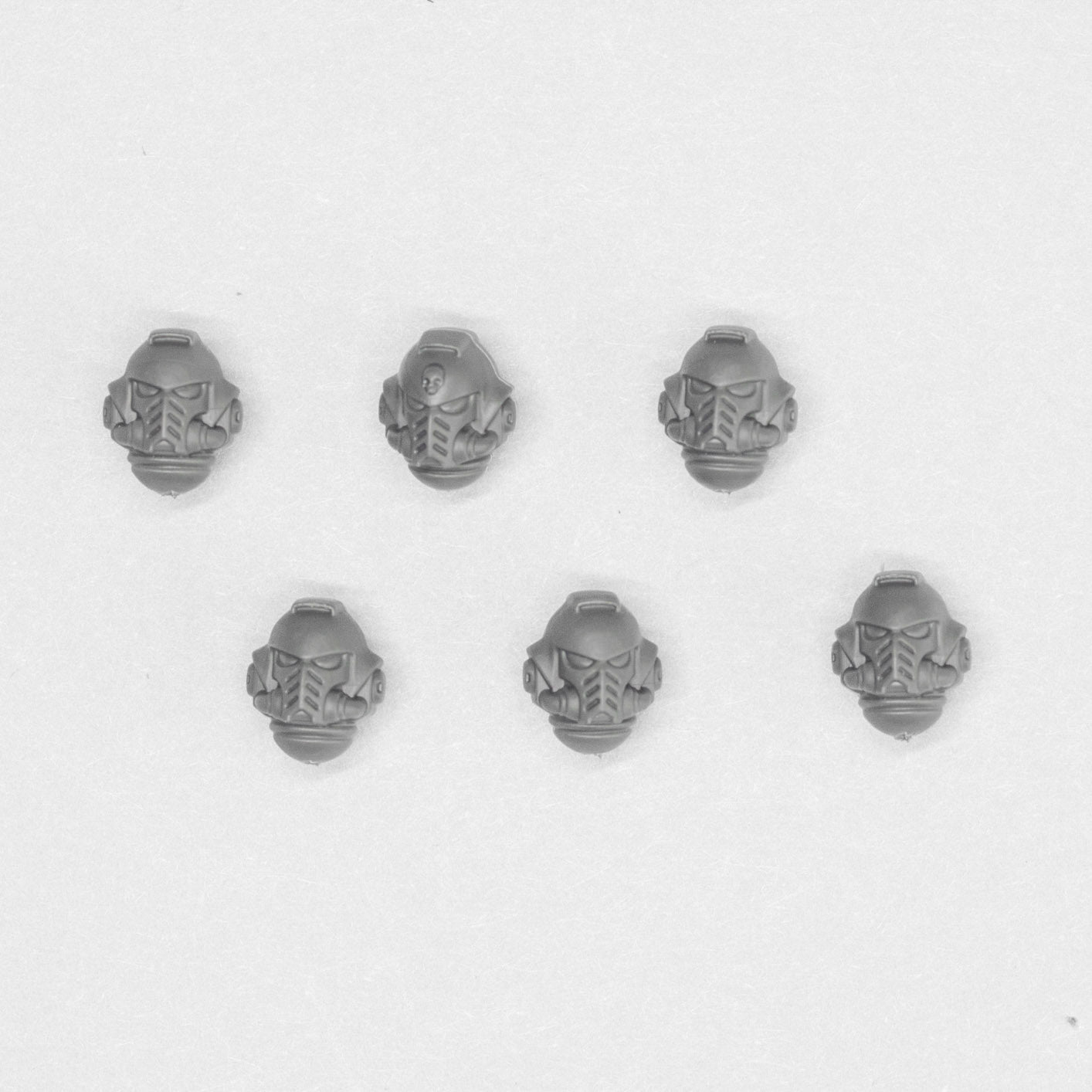 Space Marines Jump Pack Intercessors Helmets x 6 - Space Marines - Spare Part
