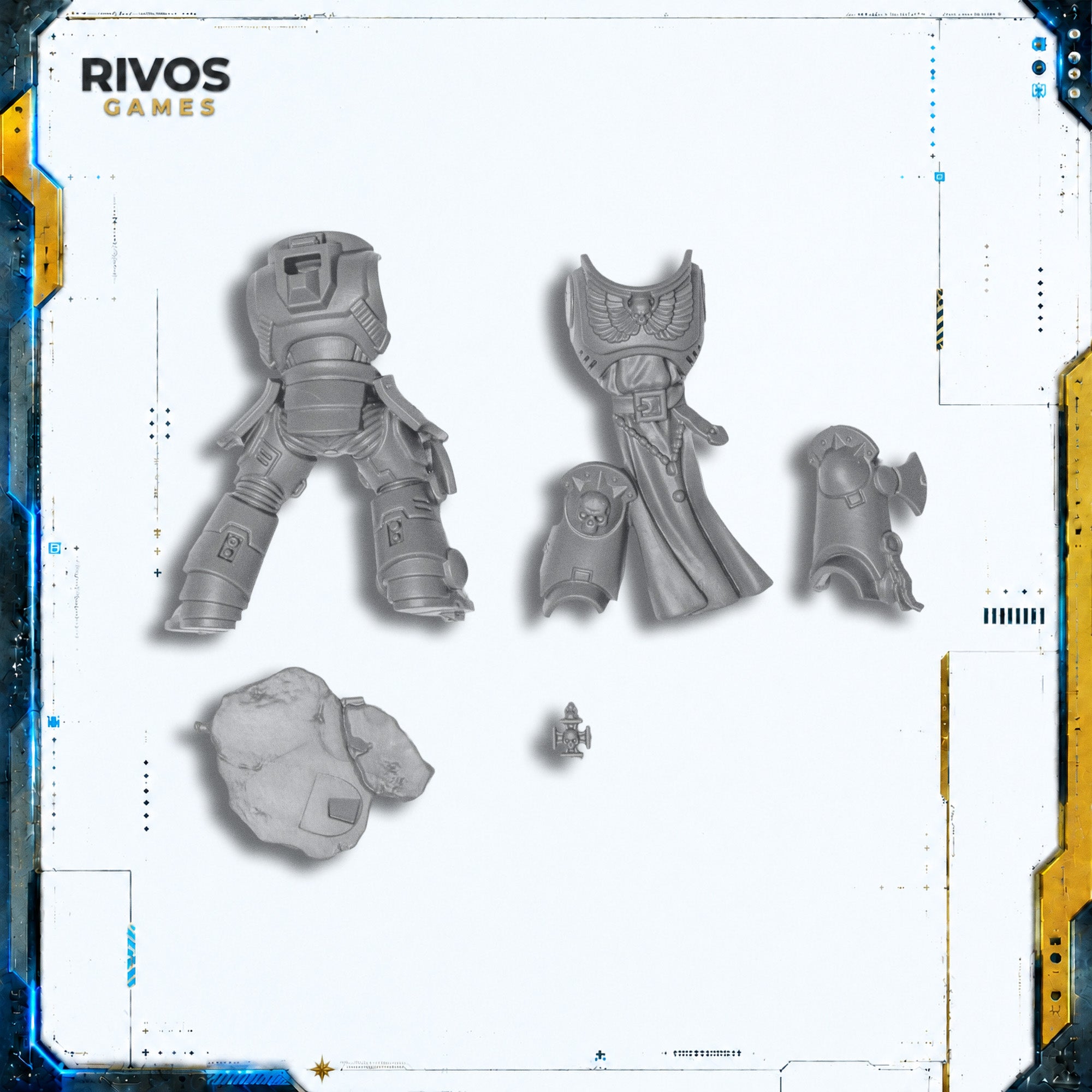 Warhammer 40K Space Marines Company Heroes Champion Legs and Torso - Bits (Bitz)