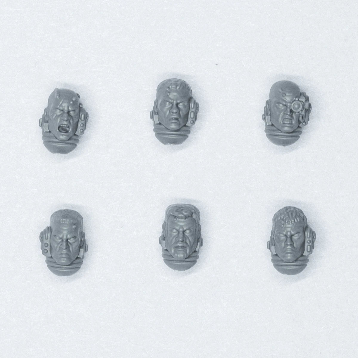 Warhammer 40K Space Marines Company Heroes Heads x 6 Bits Bitz