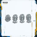 Warhammer 40K Astra Militarum Bullgryns Heads x 4 A - Bits (Bitz)