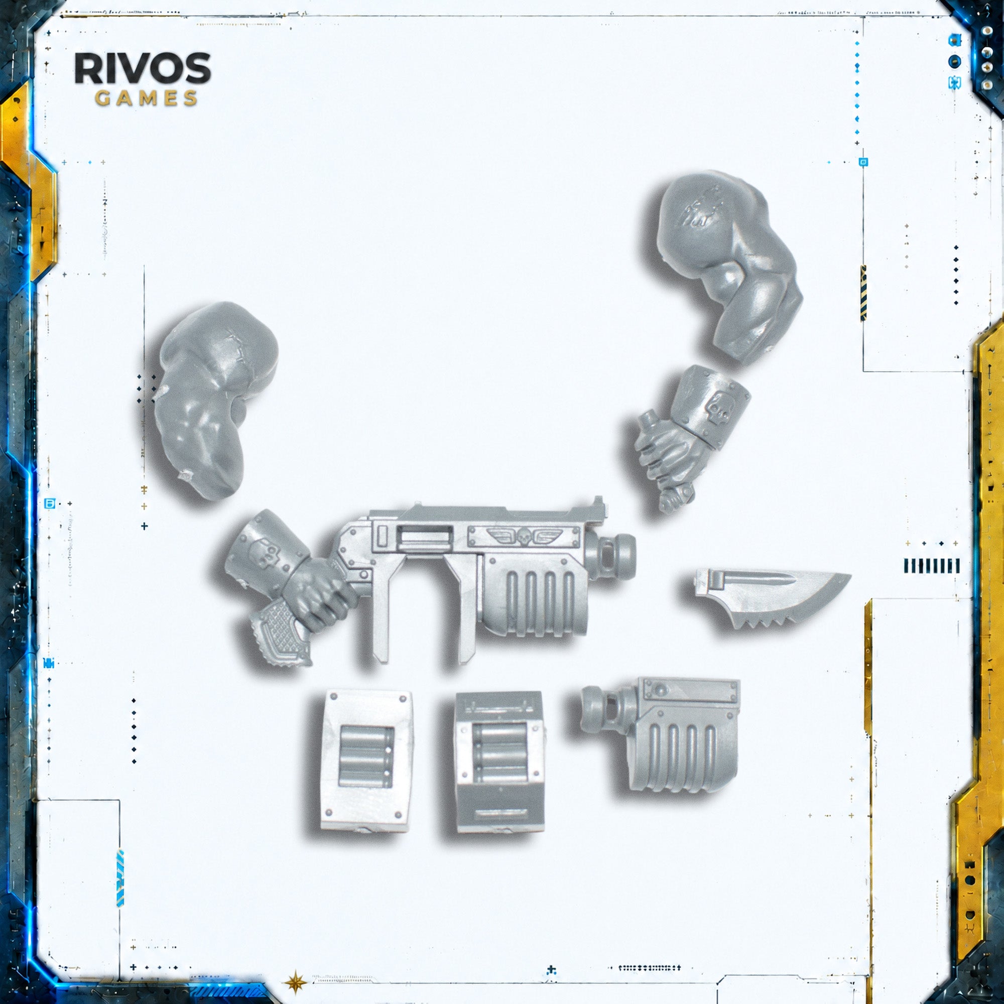 Warhammer 40K Astra Militarum Bullgryns Ripper Gun A - Bits (Bitz)