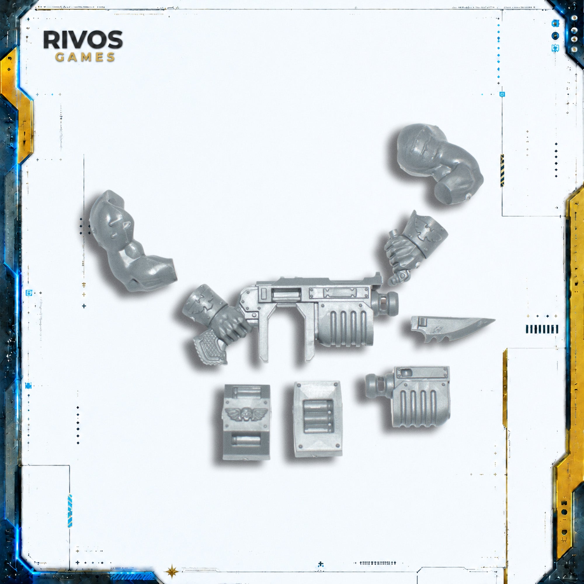 Warhammer 40K Astra Militarum Bullgryns Ripper Gun B - Bits (Bitz)