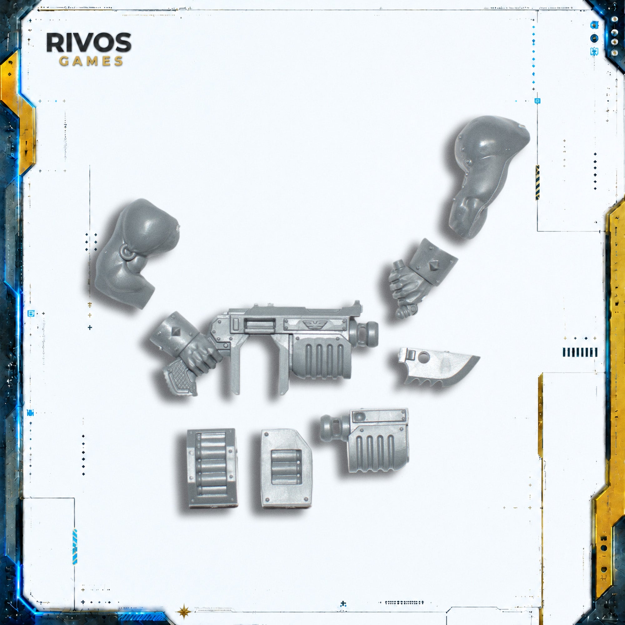 Warhammer 40K Astra Militarum Bullgryns Ripper Gun C - Bits (Bitz)