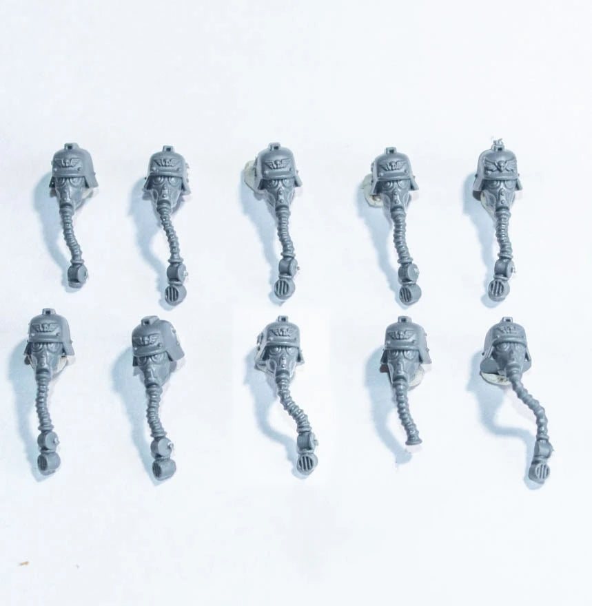 Warhammer 40K Death Korps of Krieg Heads x 10 Bits Bitz