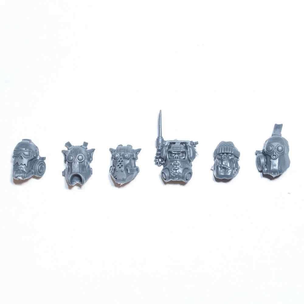 Warhammer 40K Orks Ork Kommandos Heads x 6 B Bits Bitz