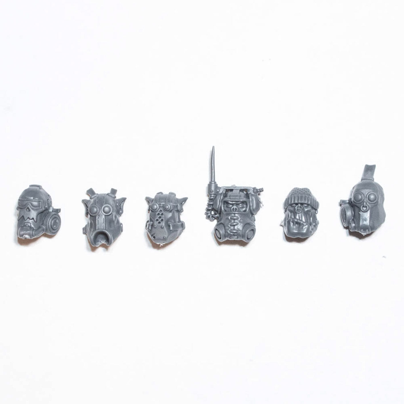 Orks Ork Kommandos Heads x 6 B - Orks - Kitbash Bit