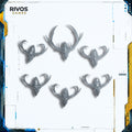 Warhammer Wood Elf Realms Wild Riders Heads B x 6  - Bits (Bitz)