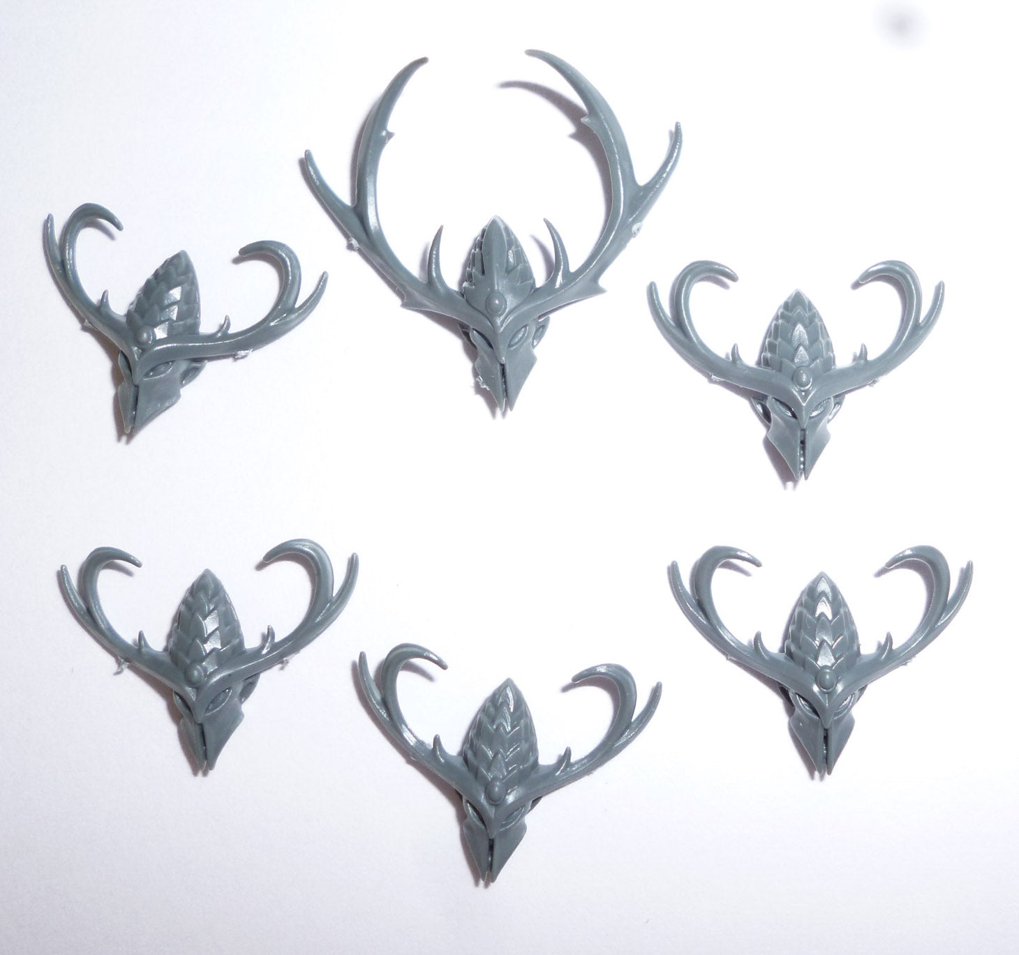 Wood Elf Realms Wild Riders Heads B x 6  - Warhammer - Spare Part
