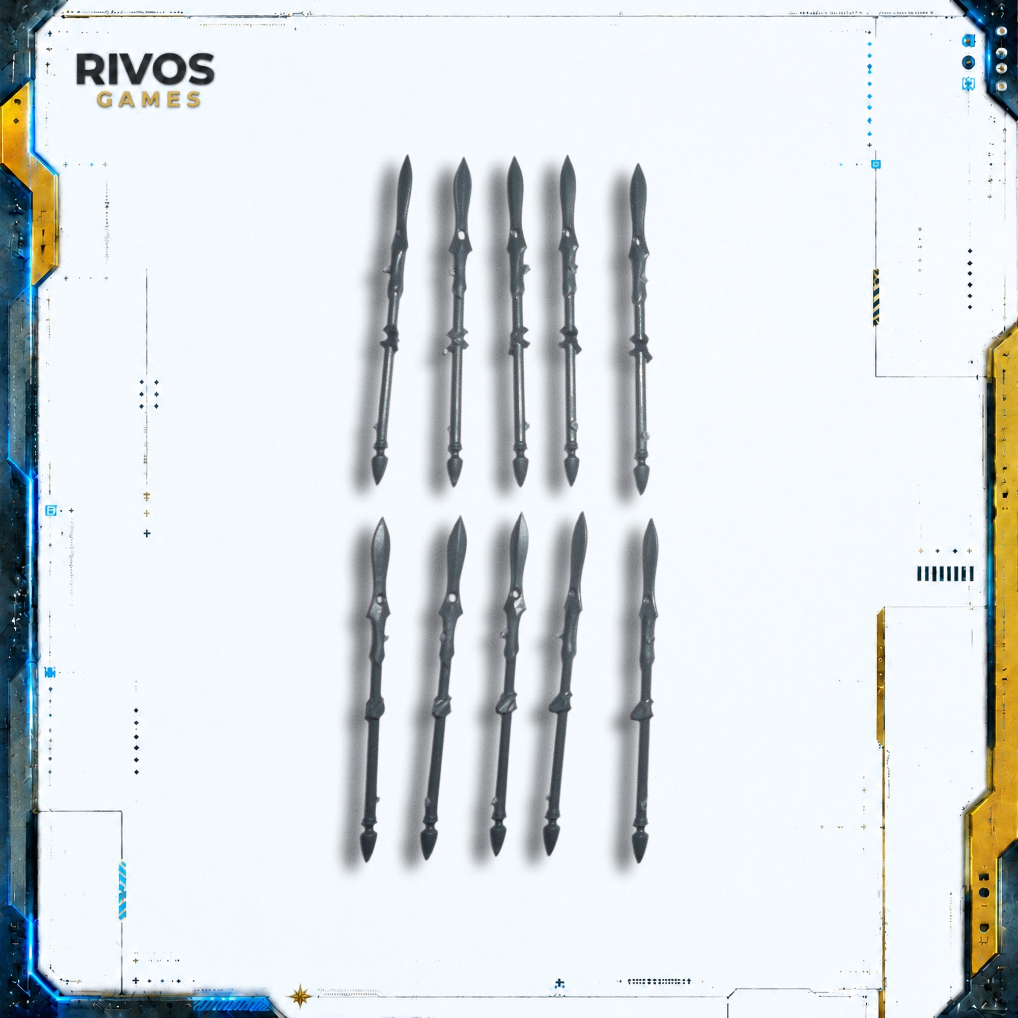 Warhammer Wood Elf Realms Wild Riders Javelins x 10 - Bits (Bitz)
