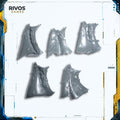 Warhammer Wood Elf Realms Wild Riders Cloaks x 5  - Bits (Bitz)