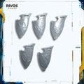 Warhammer Wood Elf Realms Wild Riders Shields x 5 - Bits (Bitz)