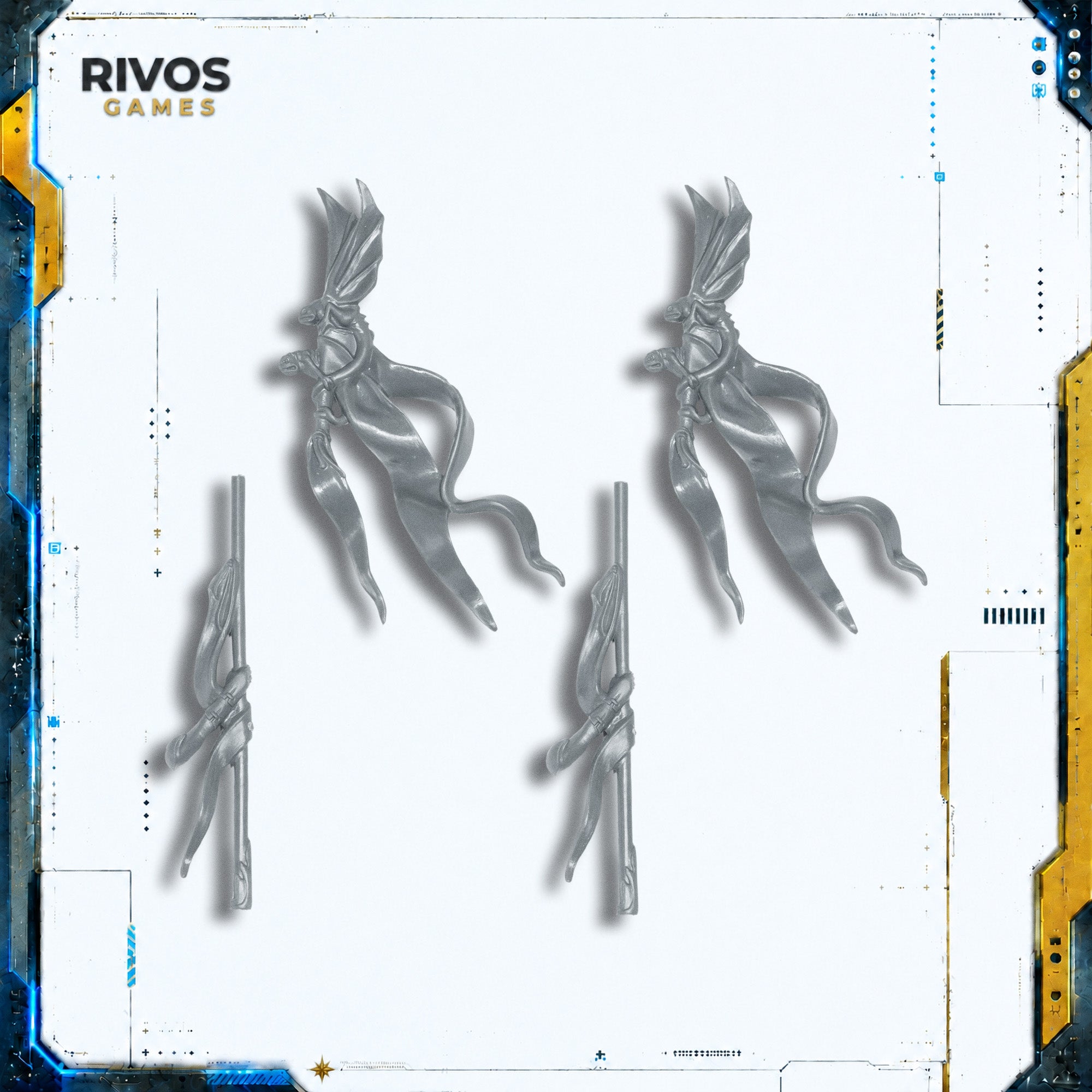 Warhammer Wood Elf Realms Glade Guard Standard x 2 - Bits (Bitz)