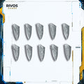 Warhammer Wood Elf Realms Eternal Guard Shields x 10 - Bits (Bitz)