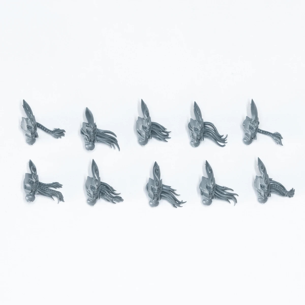 Warhammer Wood Elf Realms Eternal Guard Heads A x 10 Bits Bitz