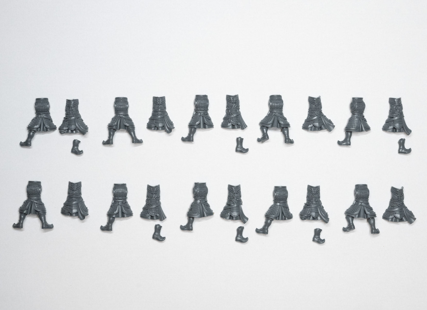 Grand Cathay Jade Warriors Legs and Torso x 10 - Warhammer - Authentic Sprue