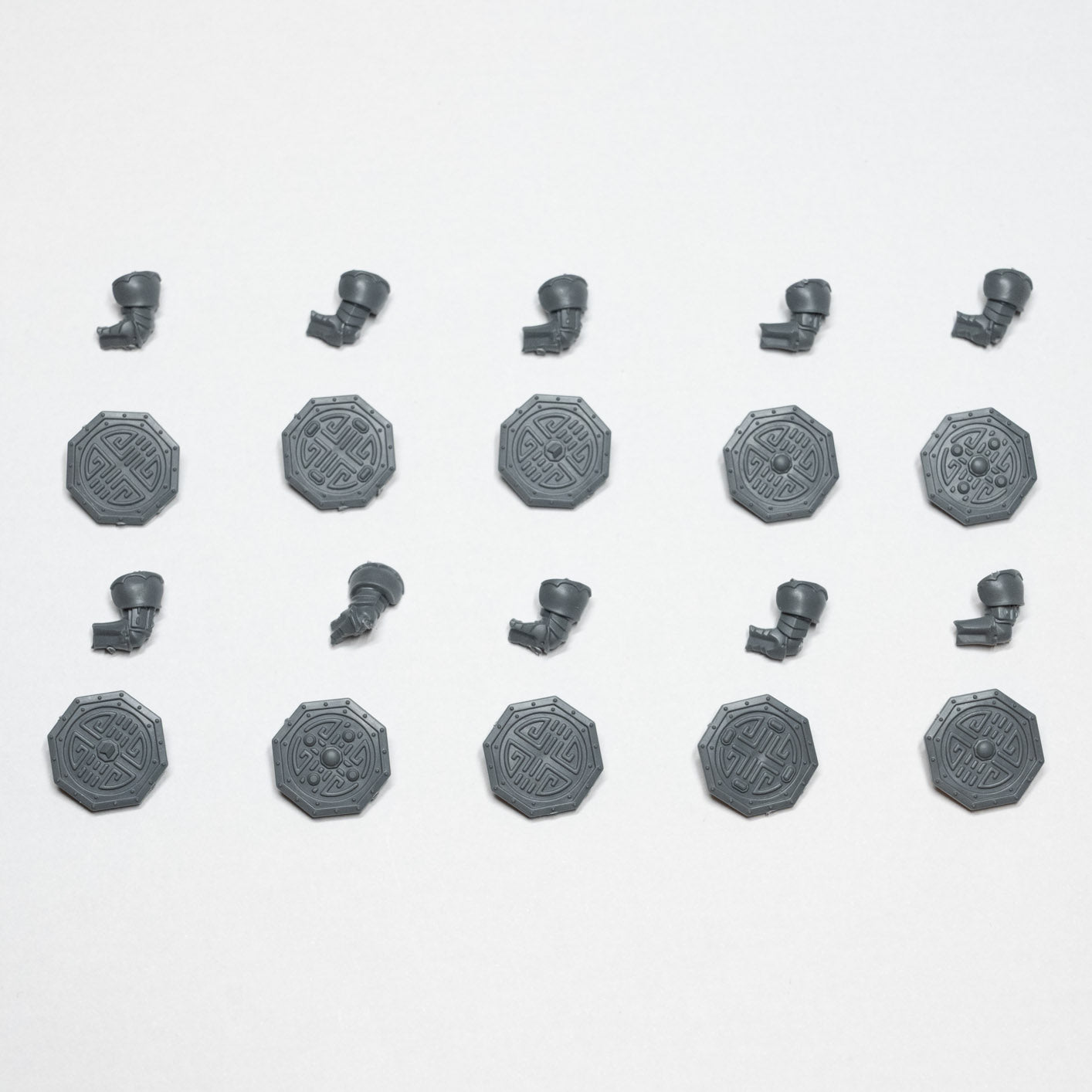 Grand Cathay Jade Warriors Shields x 10 - Warhammer - Spare Part