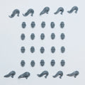 Warhammer Grand Cathay Jade Warriors Heads x 20 Bits Bitz