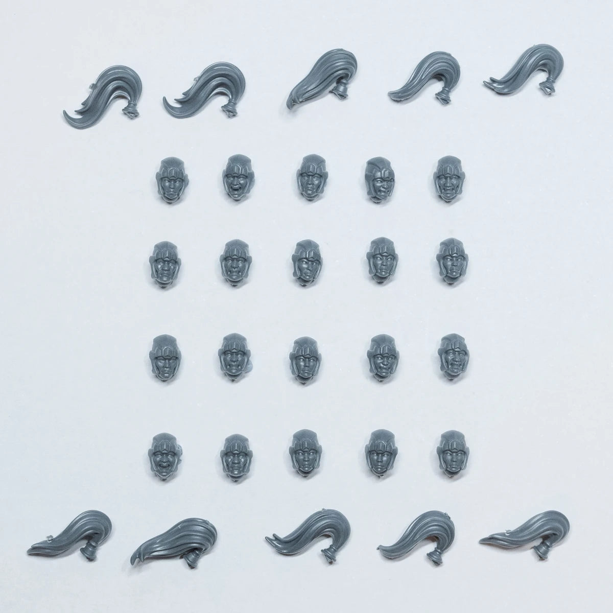 Warhammer Grand Cathay Jade Warriors Heads x 20 Bits Bitz